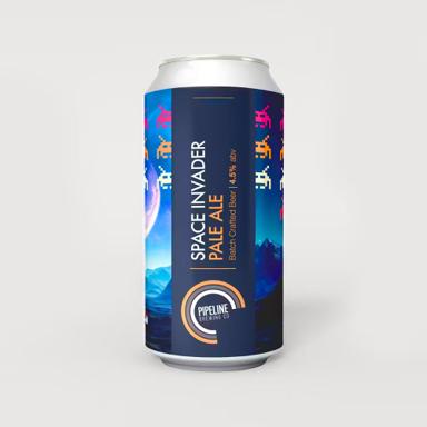 Space Invader beer artwork