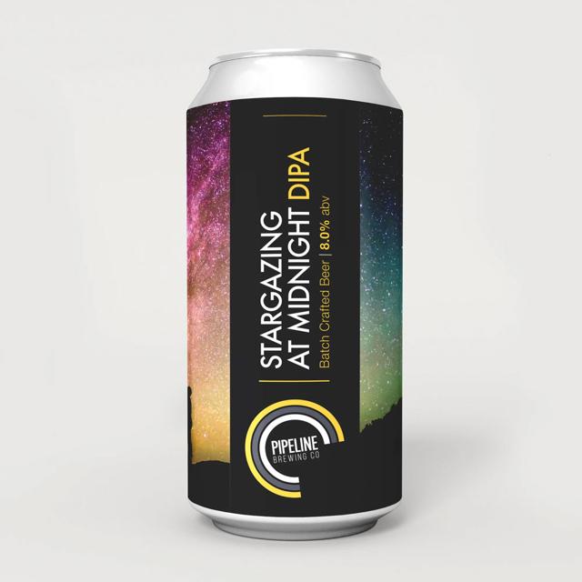 Stargazing At Midnight beer artwork