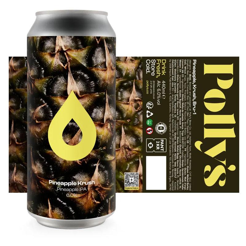 Artwork for Pineapple Krush by Polly's Brew Co