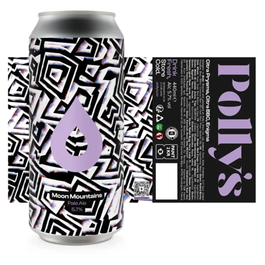 Moon Mountains beer artwork