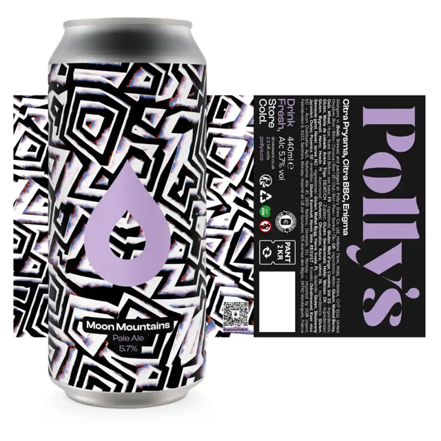 Moon Mountains beer artwork