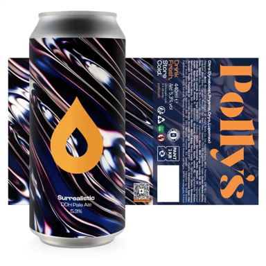 Surrealistic beer artwork