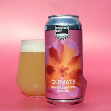 Clematis beer artwork