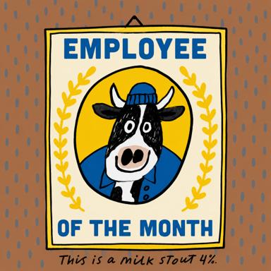 Employee of The Month beer artwork