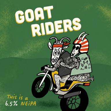 Goat Riders beer artwork