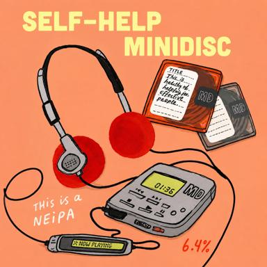 Self-Help MiniDisc beer artwork