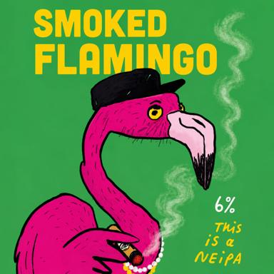 Smoked Flamingo beer artwork