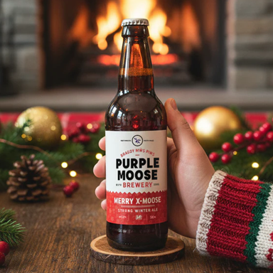 Merry X-Moose beer artwork