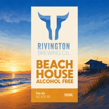 Beach House Alcohol Free beer artwork