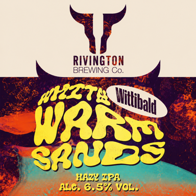 White Warm Sands beer artwork