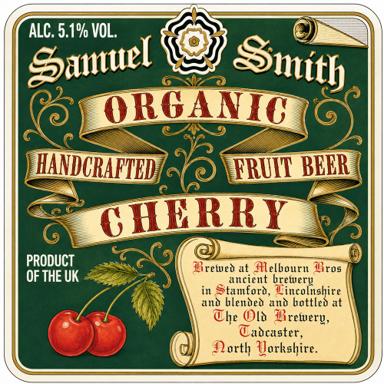 Organic Cherry Fruit Beer beer artwork
