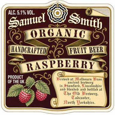 Organic Raspberry Fruit Beer beer artwork