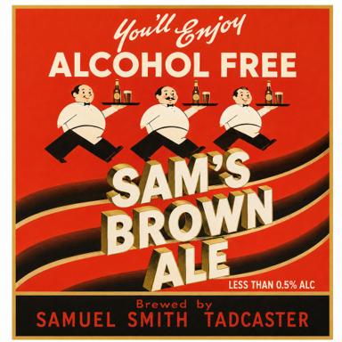 Sam's Brown Ale Alcohol Free beer artwork