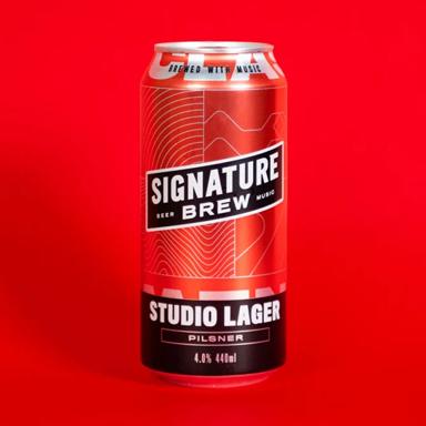 Studio Lager beer artwork