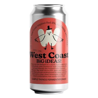 BIS039 West Coast Red IPA beer artwork