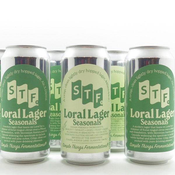 Artwork for Loral Lager by Simple Things Fermentations