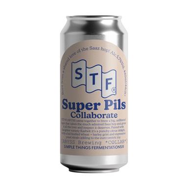 STF x ABYSS Super Pils beer artwork