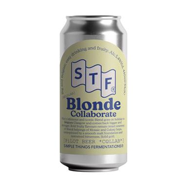 STF x Pilot Belgian Blonde beer artwork