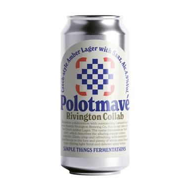STF x Rivington Polotmavé beer artwork