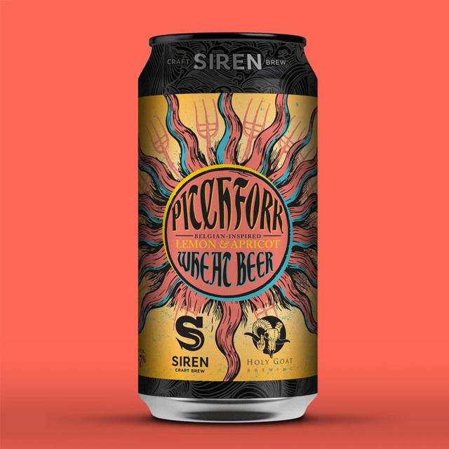 Pitchfork beer artwork