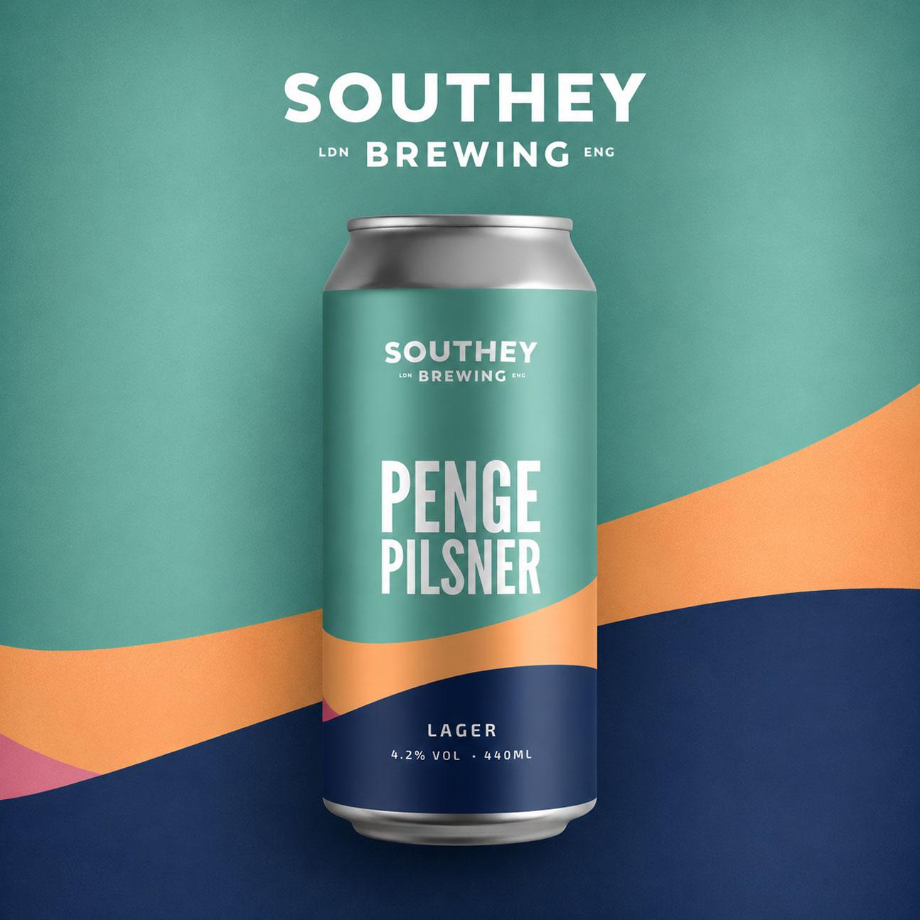 Penge Pilsner beer artwork
