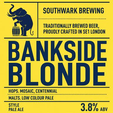 Bankside Blonde beer artwork
