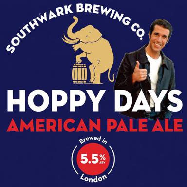 Hoppy Days beer artwork