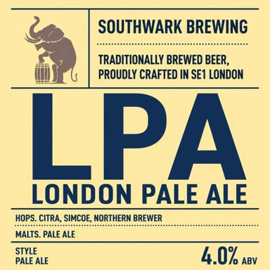 London Pale Ale beer artwork
