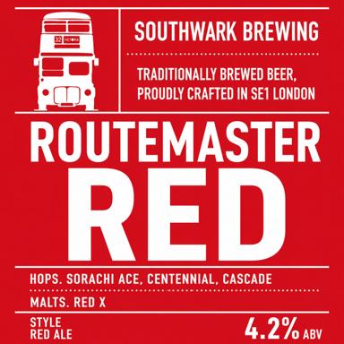 Routemaster Red beer artwork