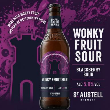 Wonky Fruit Sour beer artwork