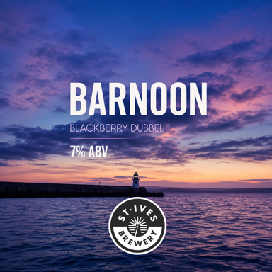 Barnoon Blackberry Belgian Dubbel beer artwork