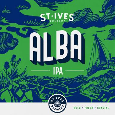 Alba IPA beer artwork