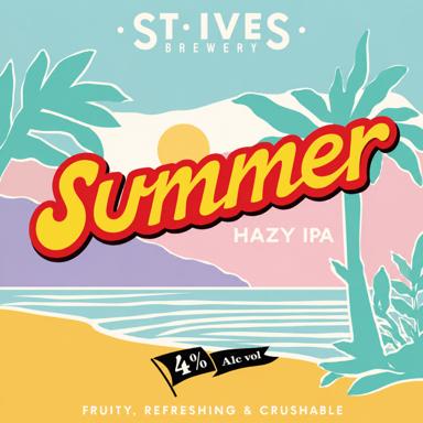 Summer Hazy IPA beer artwork