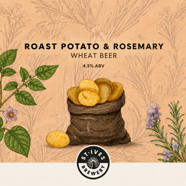 Roast Potato & Rosemary Wheat Beer beer artwork