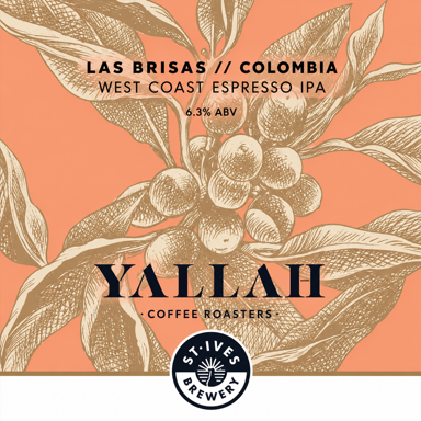 St Ives Brewery x Yallah West Coast Espresso IPA beer artwork