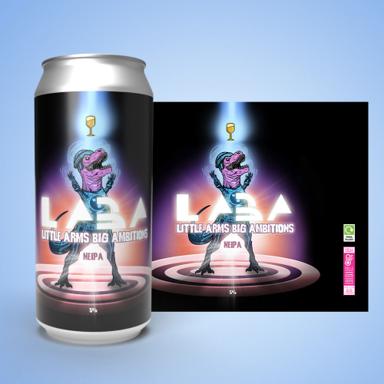 Little Arms Big Ambitions beer artwork
