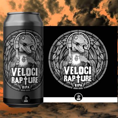 Velocirapture BIPA beer artwork