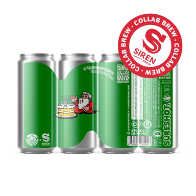 4th Birthday Stout beer artwork