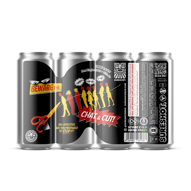 Chat & Cut beer artwork