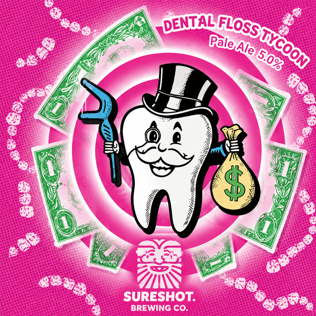 Dental Floss Tycoon beer artwork