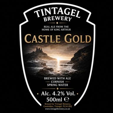 Castle Gold beer artwork
