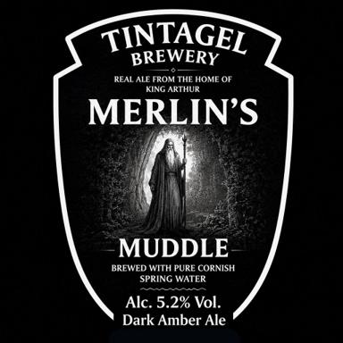Merlin's Muddle beer artwork
