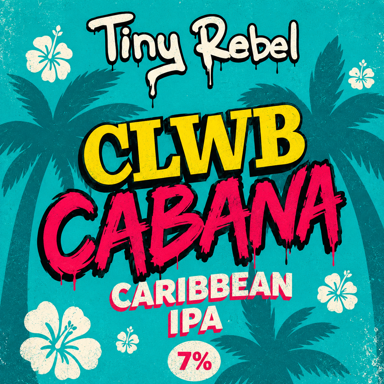 Clwb Cabana beer artwork