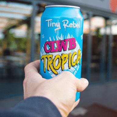 Clwb Tropica beer artwork