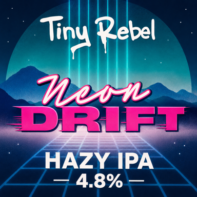 Neon Drift beer artwork