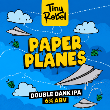 Paper Planes beer artwork