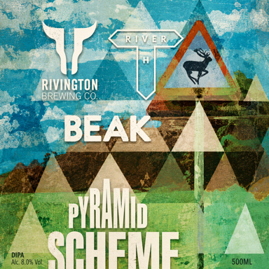 Pyramid Scheme beer artwork
