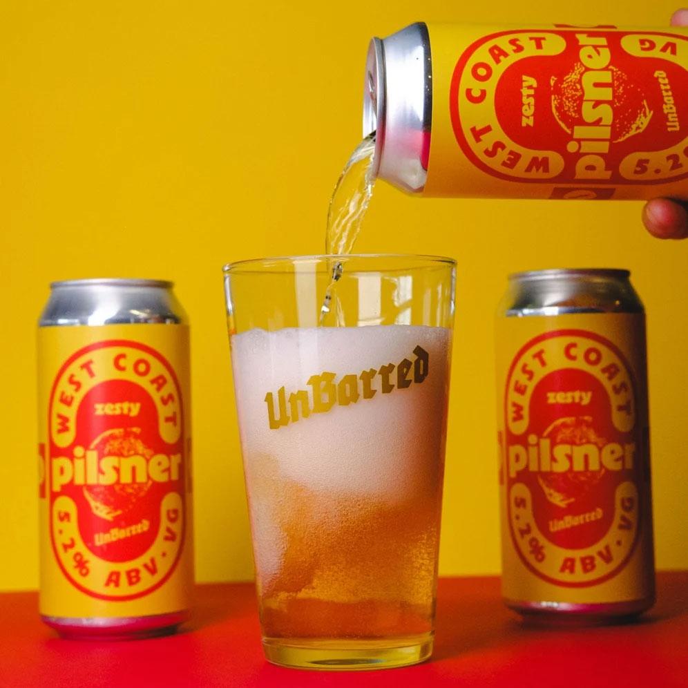 Artwork for Zesty Pilsner by UnBarred Brewery