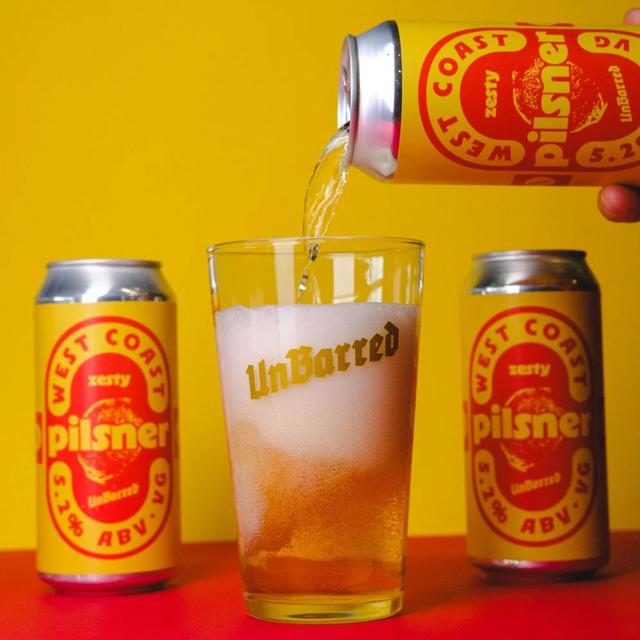 Zesty Pilsner beer artwork