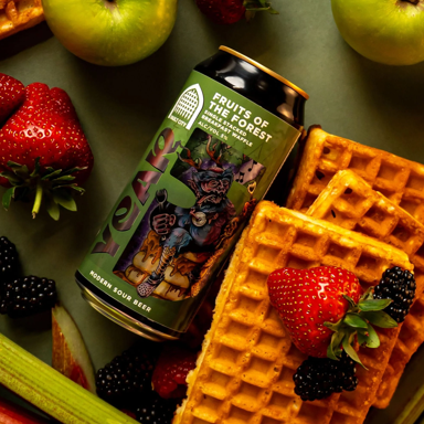 Fruits Of The Forest Single Stacked Breakfast Waffle beer artwork